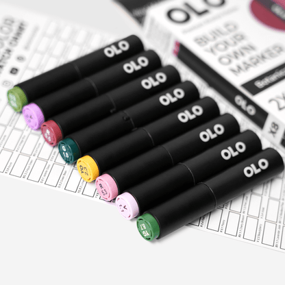 OLO 8 Color Brush Botanical Set - Honey Bee Stamps