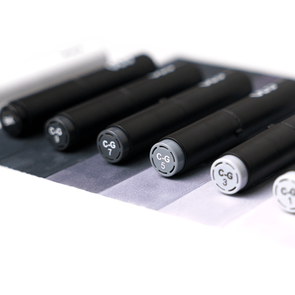 OLO 8 Color Brush Cool Gray - Honey Bee Stamps