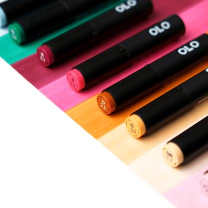 OLO 8 Color Brush Manga 2 Set - Honey Bee Stamps