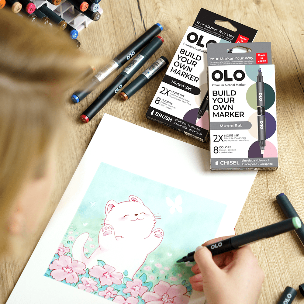 OLO 8 Color Brush Muted - Honey Bee Stamps