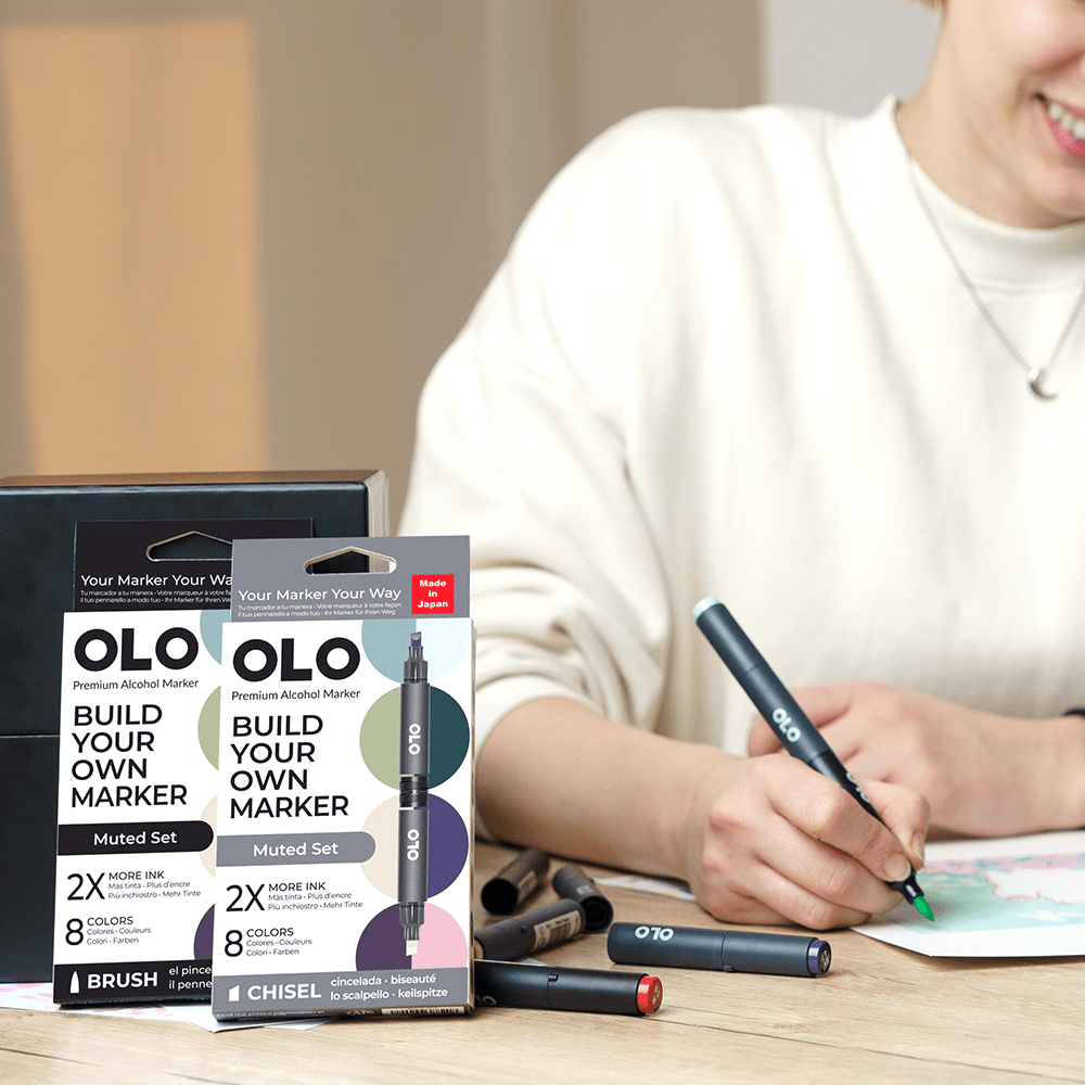 OLO 8 Color Brush Muted - Honey Bee Stamps