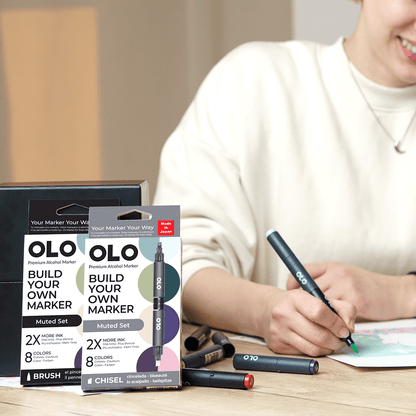 OLO 8 Color Brush Muted - Honey Bee Stamps