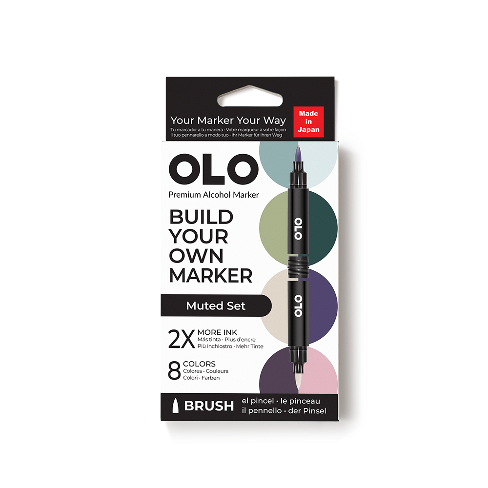 OLO 8 Color Brush Muted - Honey Bee Stamps