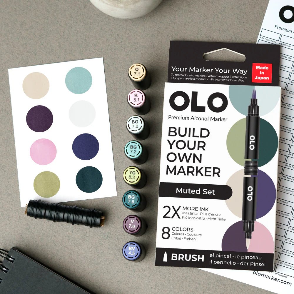 OLO 8 Color Brush Muted - Honey Bee Stamps