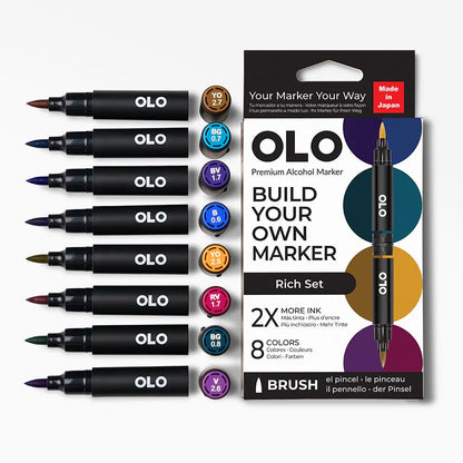 OLO 8 Color Brush Rich Set - Honey Bee Stamps