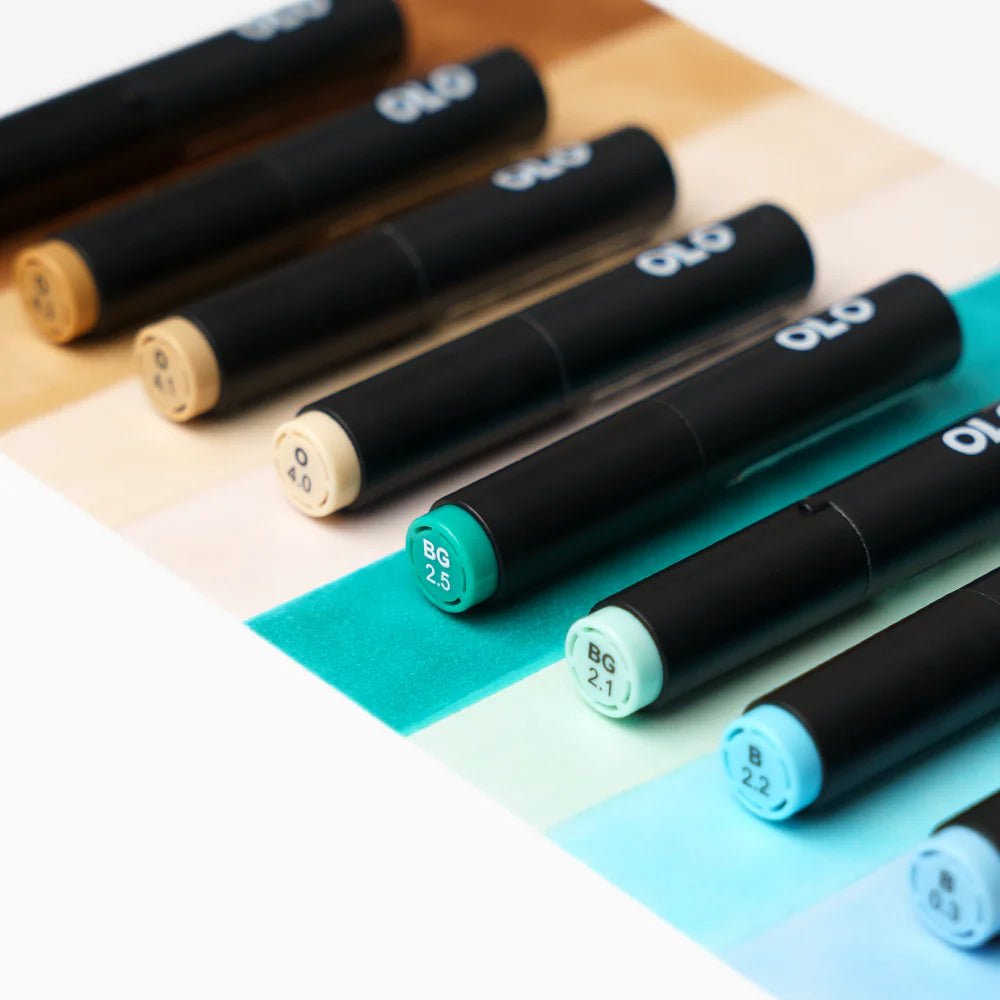 OLO 8 Color Brush Sea & Sky Set - Honey Bee Stamps