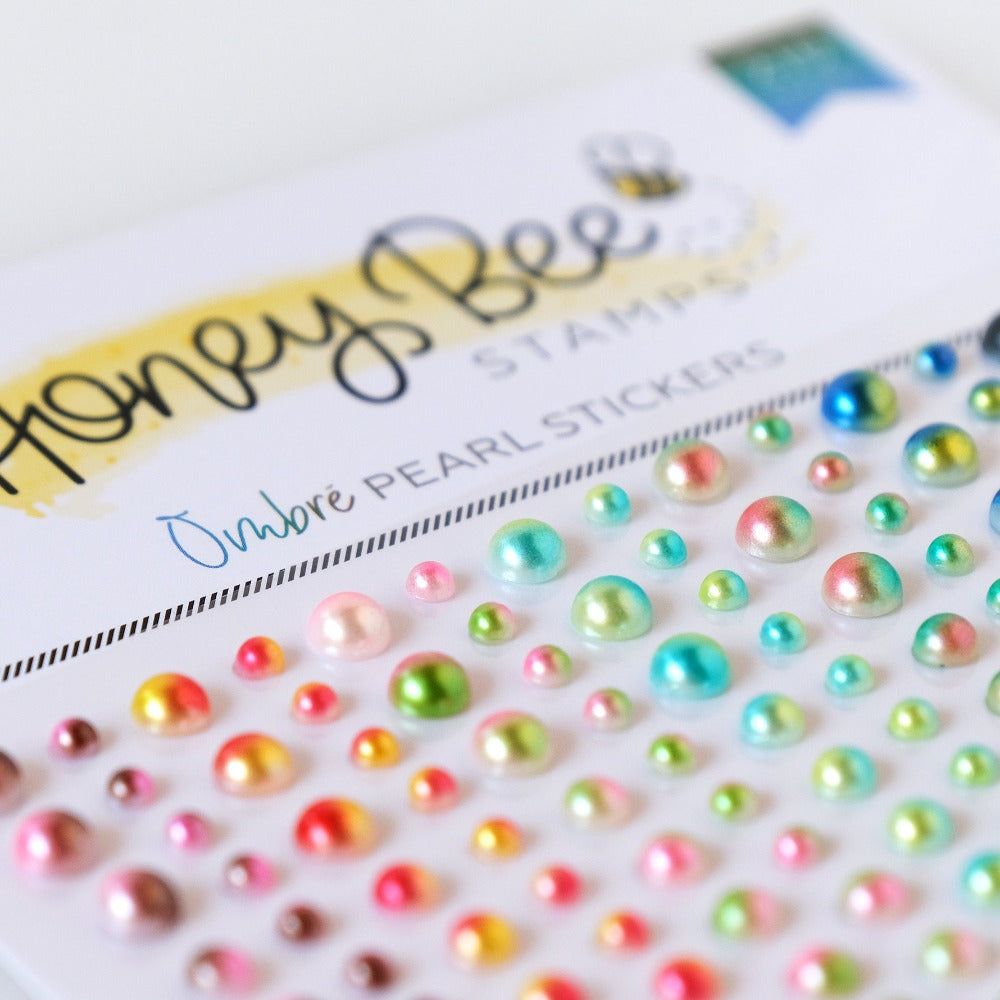 Ombre Pearls- Pearl Stickers - 210 Count - Honey Bee Stamps