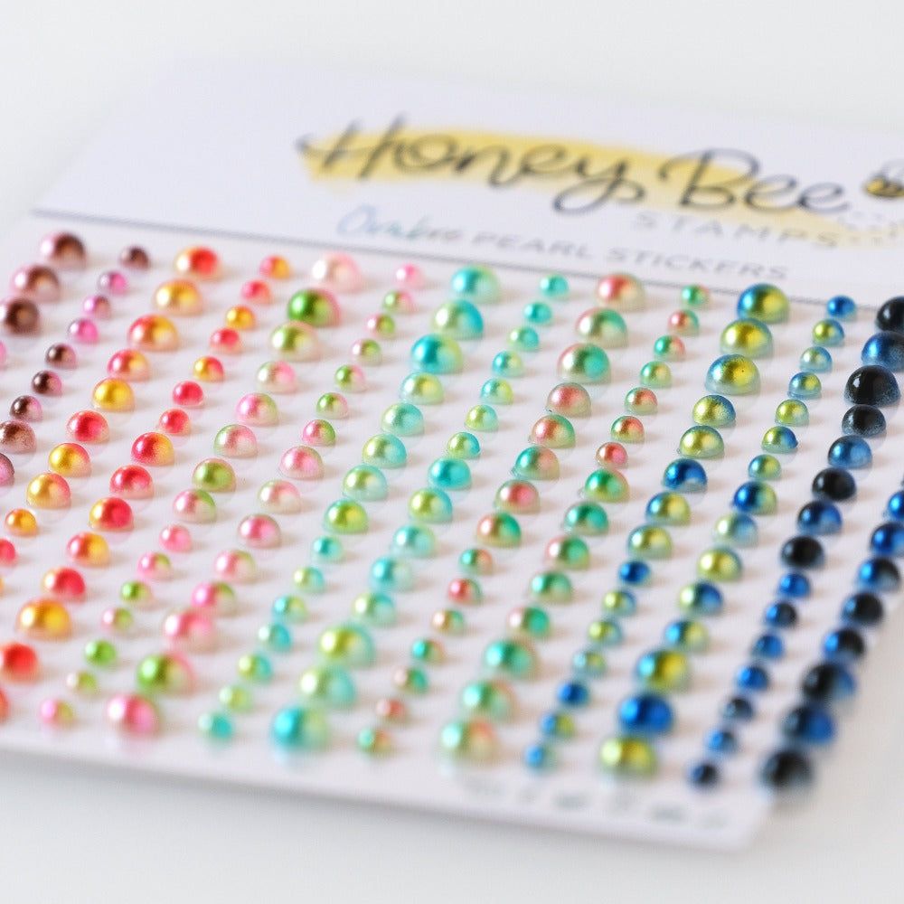 Ombre Pearls- Pearl Stickers - 210 Count - Honey Bee Stamps