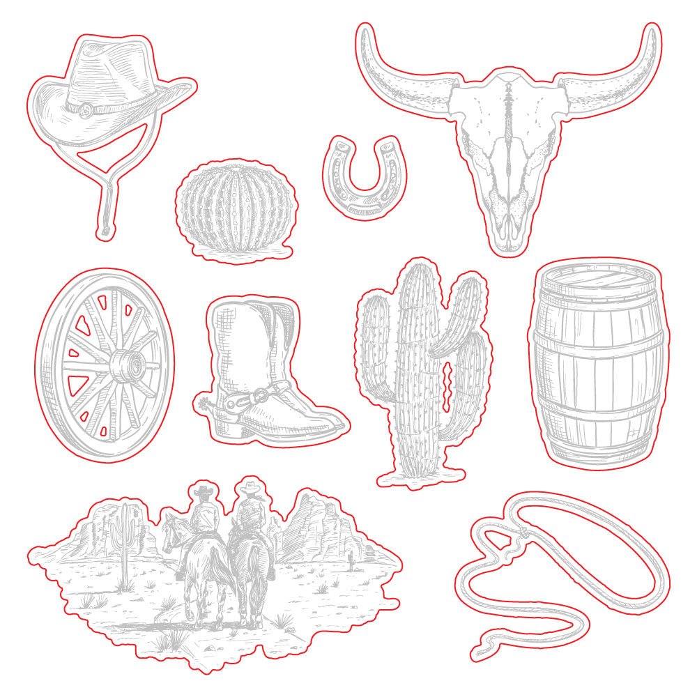 On The Range - Honey Cuts - Coordinating Dies - Honey Bee Stamps