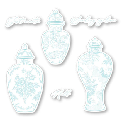 Ornate Ginger Jars - Honey Cuts - Coordinating Dies - Honey Bee Stamps