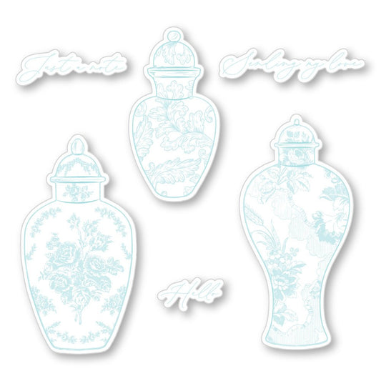 Ornate Ginger Jars - Honey Cuts - Coordinating Dies - Honey Bee Stamps