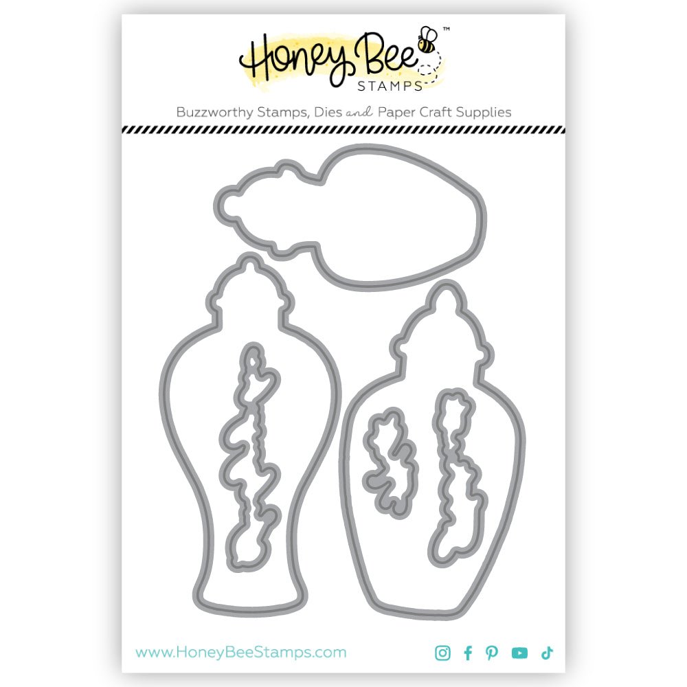 Ornate Ginger Jars - Honey Cuts - Coordinating Dies - Honey Bee Stamps