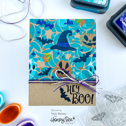 Owlloween - 6x8 Photopolymer Stamp Set - Honey Bee Stamps