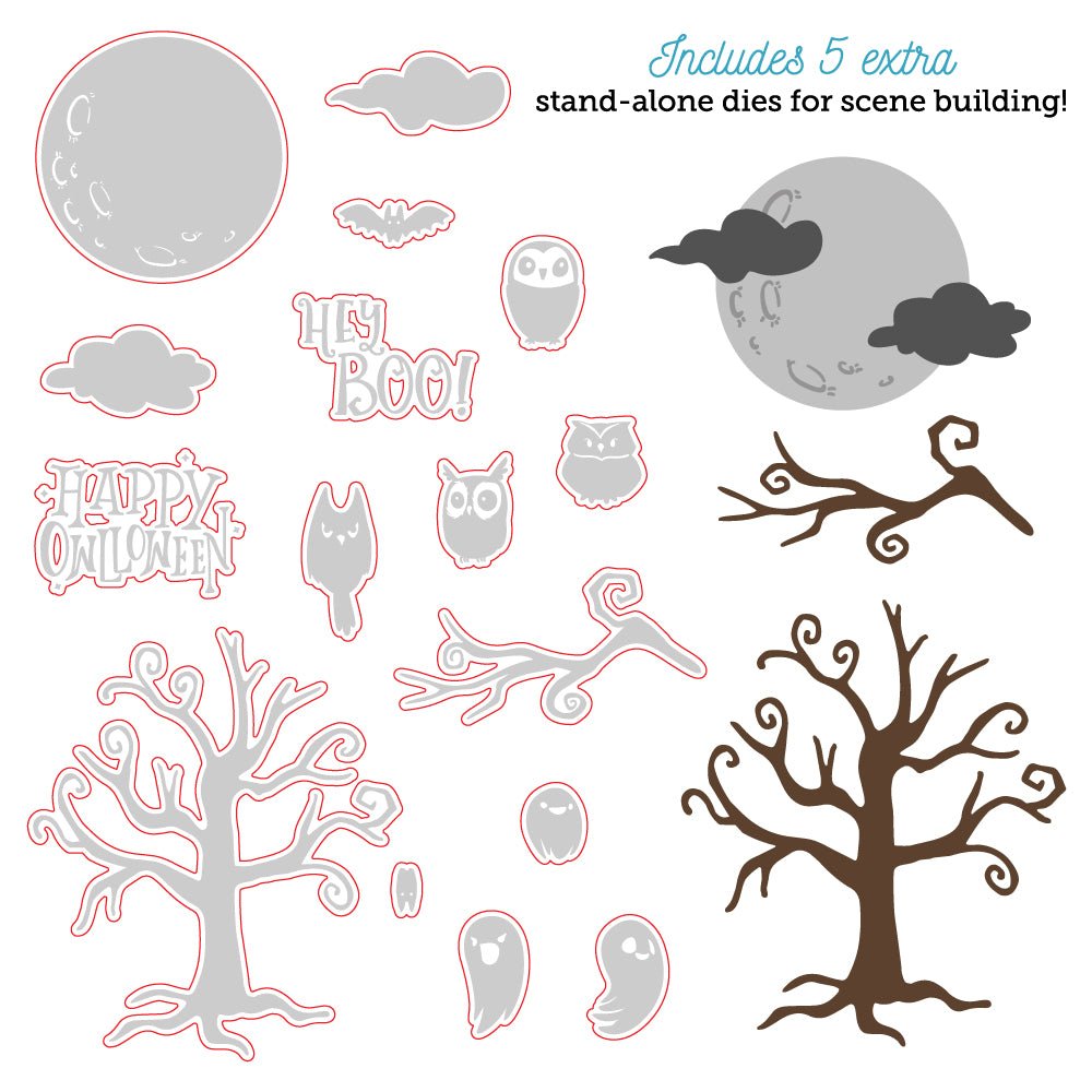 Owlloween - Honey Cuts - Coordinating Dies - Honey Bee Stamps