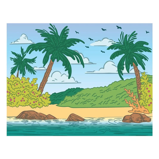 Palm Beach Cover Plate - Honey Cuts - Stand - Alone Dies - Honey Bee Stamps