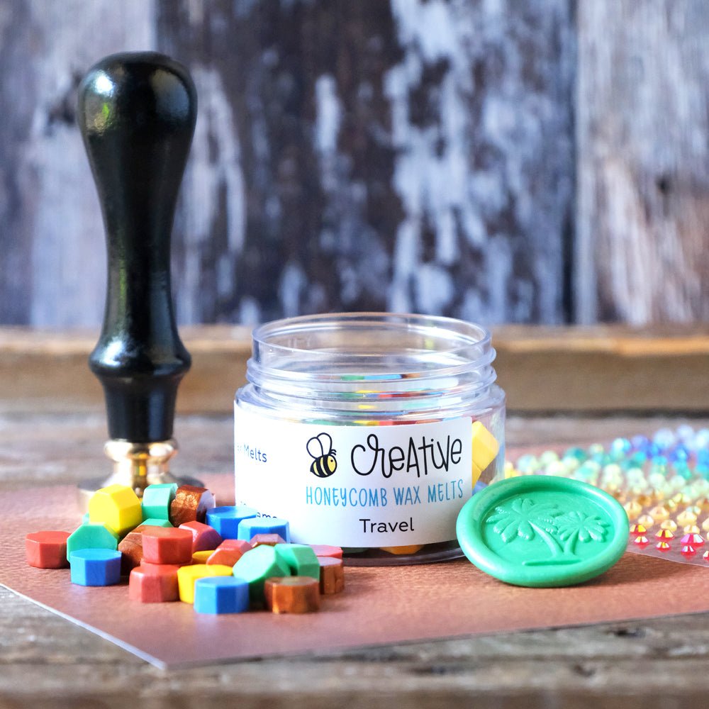 Palm Trees Wax Stamper - Honey Bee Stamps