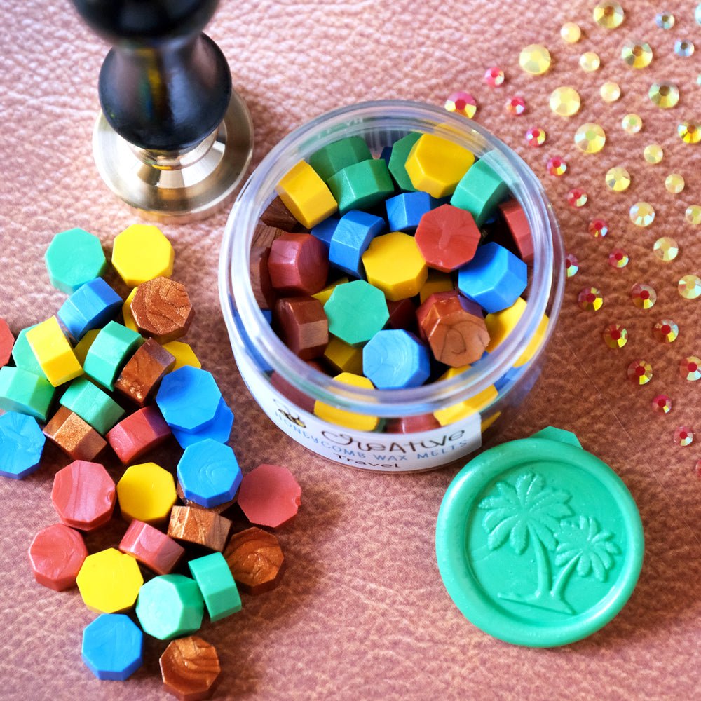 Palm Trees Wax Stamper - Honey Bee Stamps