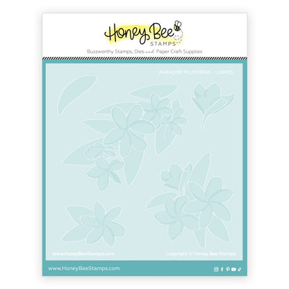 Paradise Plumeria - Set of 6 - 6"x6" Coordinating Stencils - Honey Bee Stamps