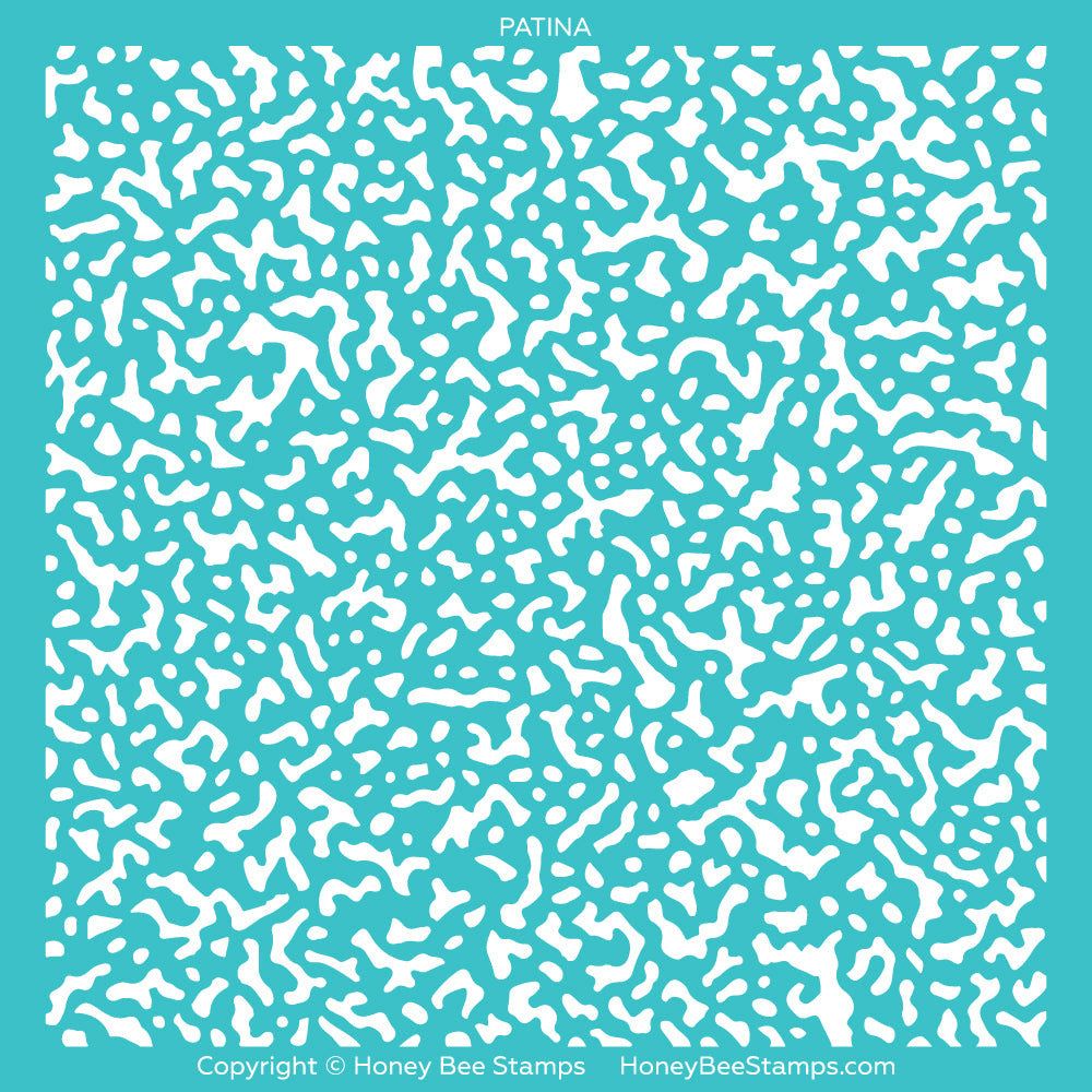 Patina Background - 6x6" Stencil - Honey Bee Stamps