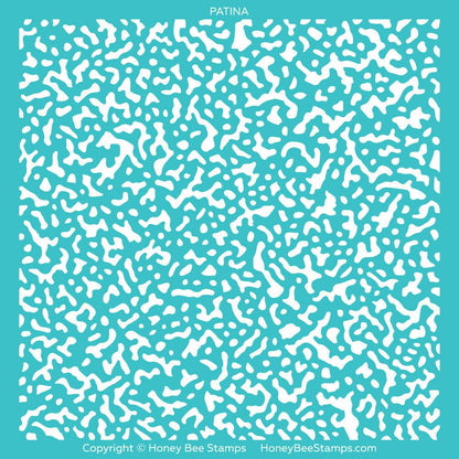 Patina Background - 6x6" Stencil - Honey Bee Stamps