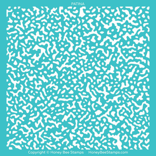 Patina Background - 6x6" Stencil - Honey Bee Stamps