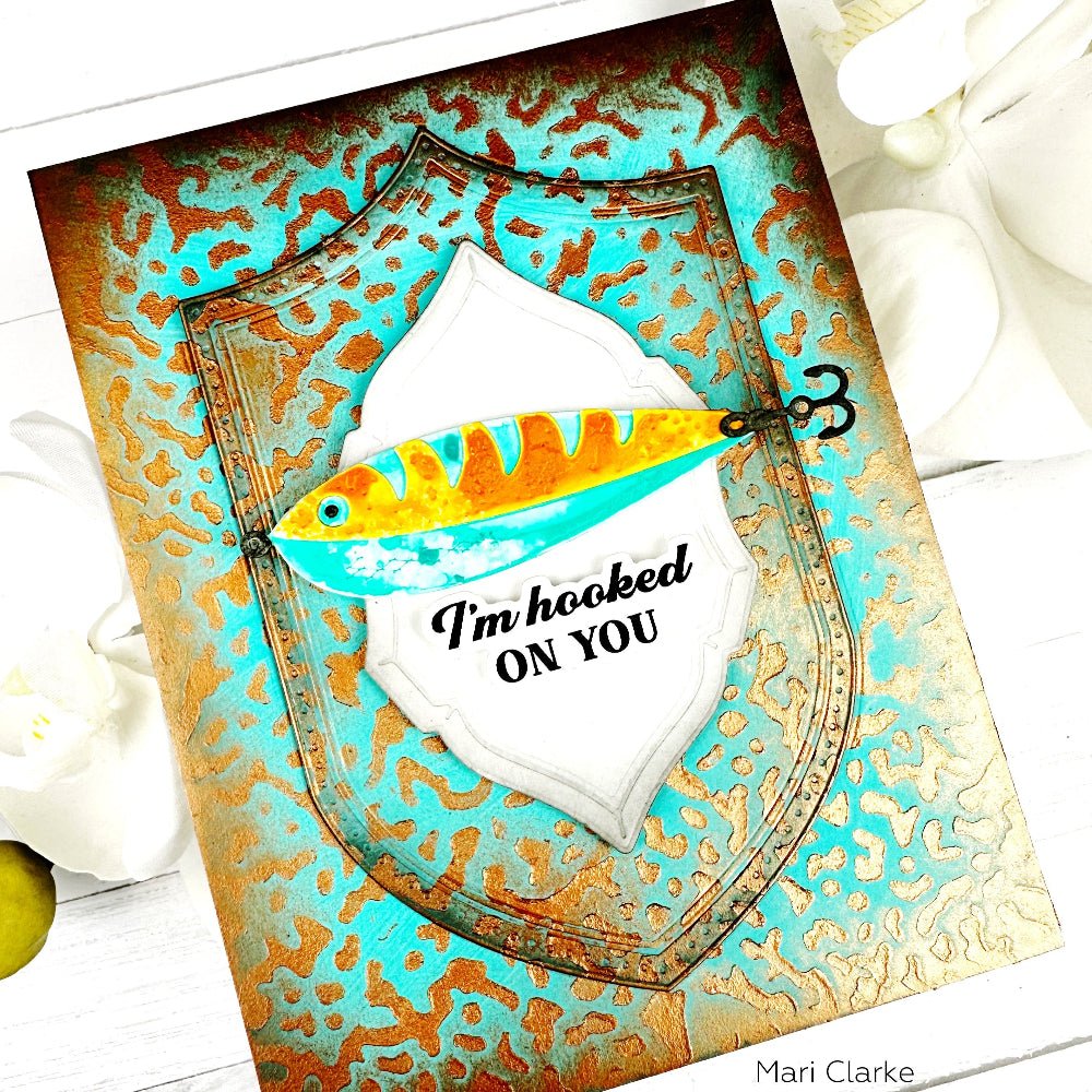 Patina Background - 6x6" Stencil - Honey Bee Stamps