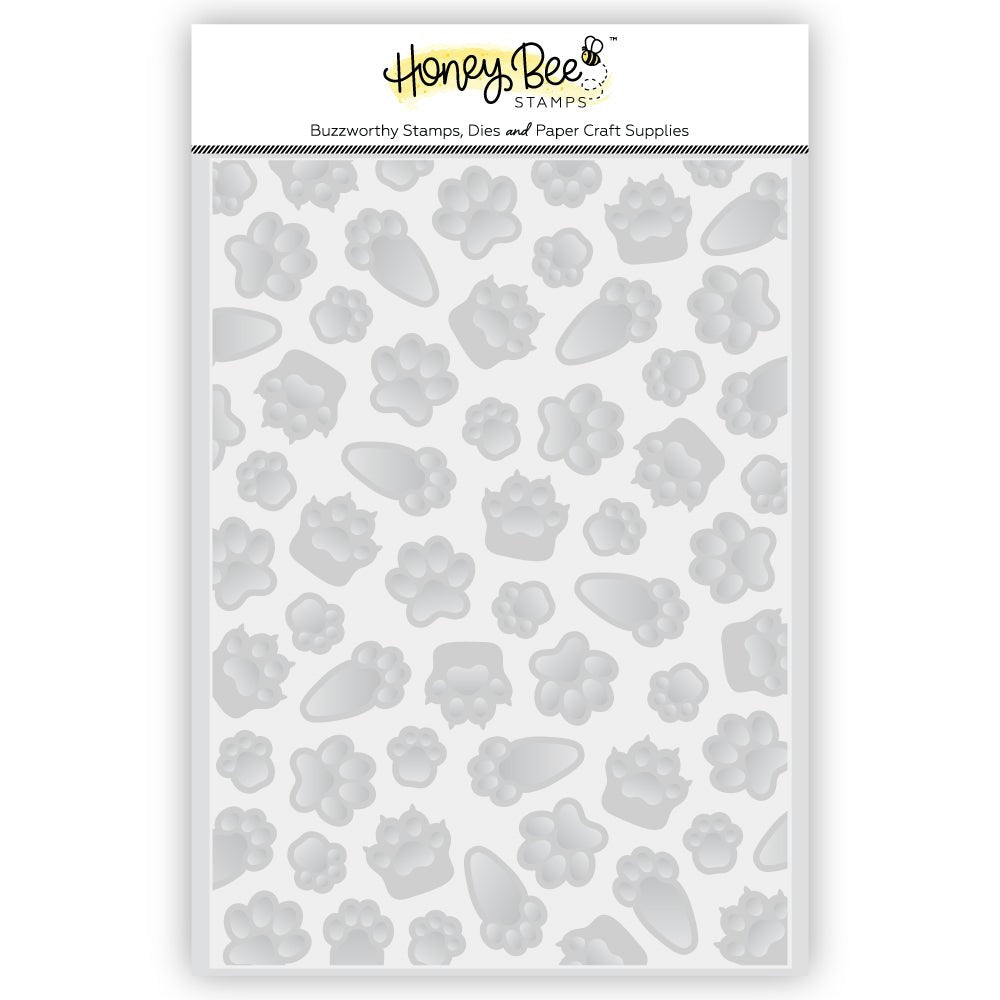 Paw Prints - 3D Embossing Folder - Honey Bee Stamps