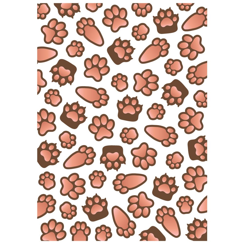 Paw Prints - 3D Embossing Folder - Honey Bee Stamps