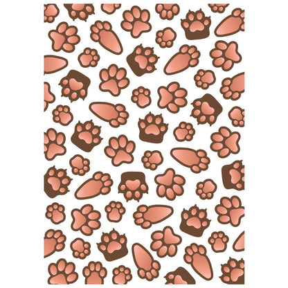 Paw Prints - 3D Embossing Folder - Honey Bee Stamps