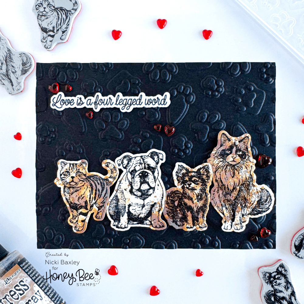 Paws & Purrs - Honey Cuts - Coordinating Dies - Honey Bee Stamps