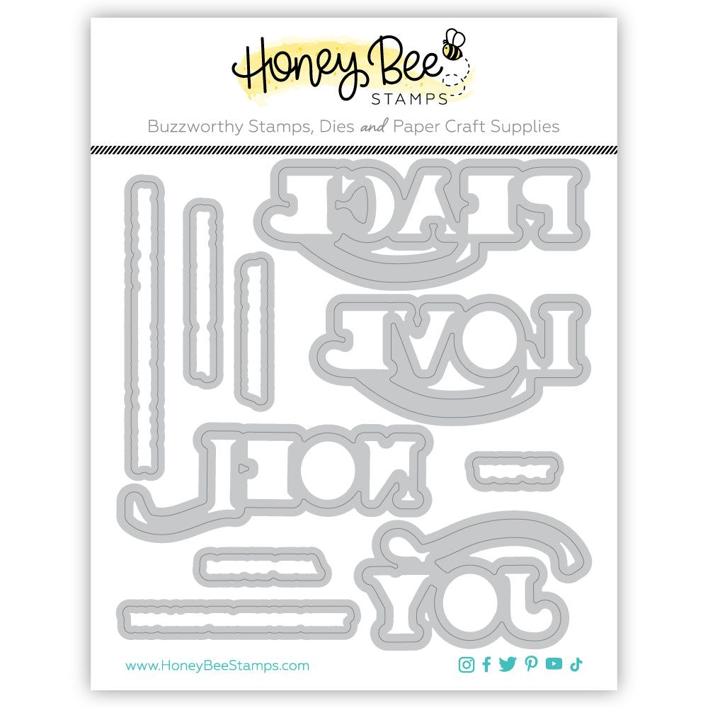 Peace, Love, Joy - Honey Cuts - Honey Bee Stamps