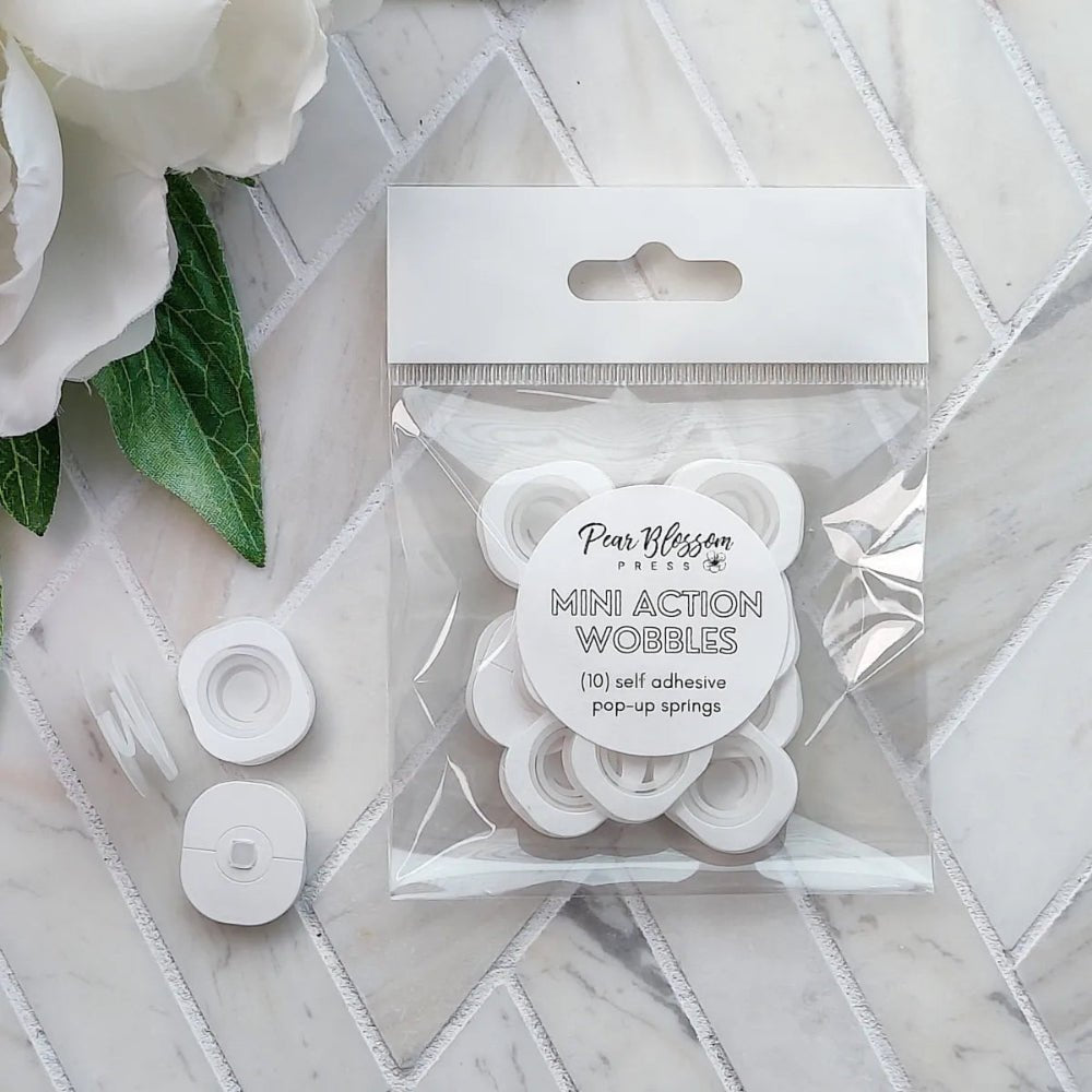 Pear Blossom Press Action Wobbles - Pack of 10 Mini Action Wobble Springs - Honey Bee Stamps
