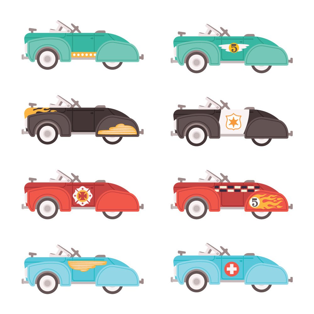 Pedal Car - 6"x6" Coordinating Stencil - Honey Bee Stamps