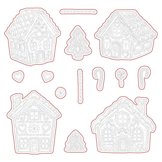 Peppermint Village - Honey Cuts - Coordinating Dies - Honey Bee Stamps