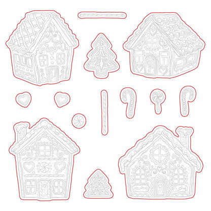 Peppermint Village - Honey Cuts - Coordinating Dies - Honey Bee Stamps