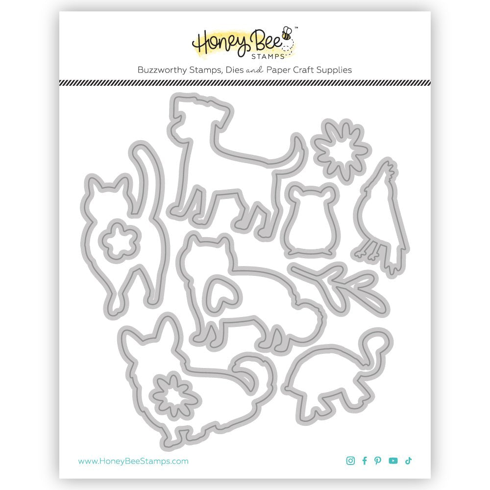 Pet Friends - Honey Cuts - Coordinating Dies - Honey Bee Stamps