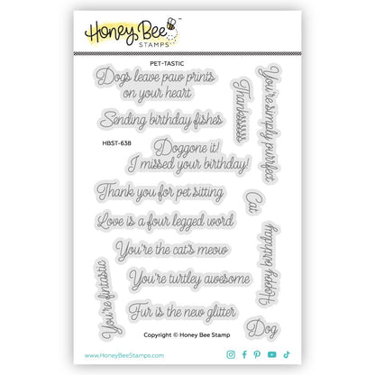 Pet - tastic - 4x6 Photopolymer Stamp Set - Honey Bee Stamps