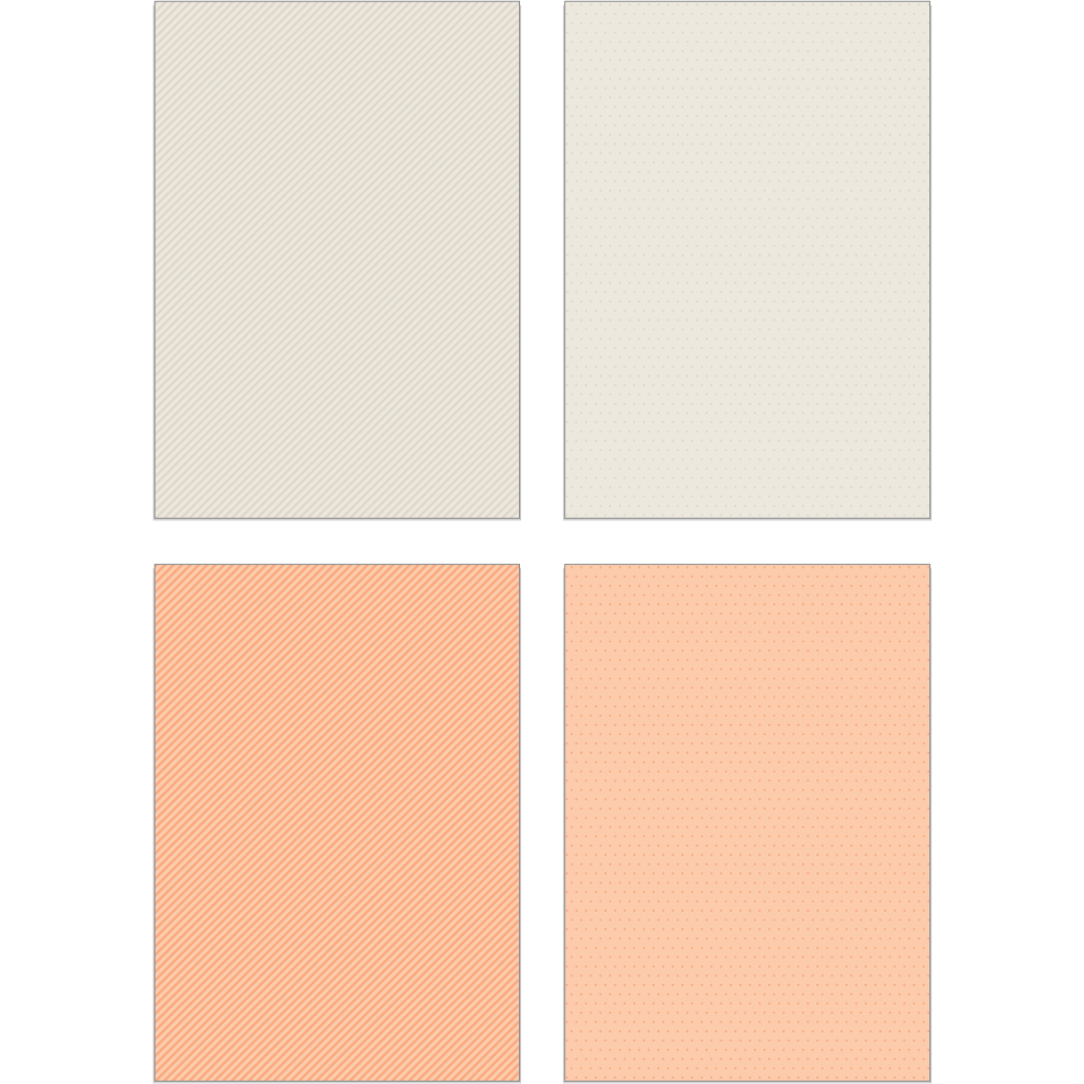 Pinstripes & Polka Dots: Outdoors 6x8.5 - 24 Double - Sided Sheets - Honey Bee Stamps