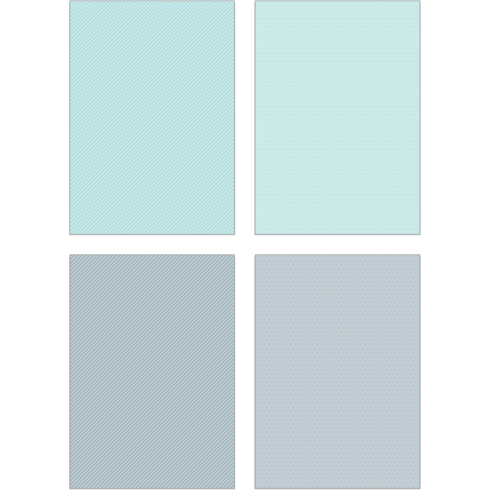 Pinstripes & Polka Dots: Outdoors 6x8.5 - 24 Double - Sided Sheets - Honey Bee Stamps