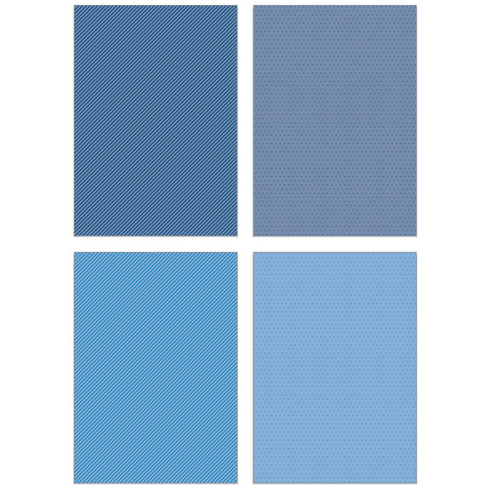 Pinstripes & Polka Dots: Winter 6x8.5 - 24 Double - Sided Sheets - Honey Bee Stamps