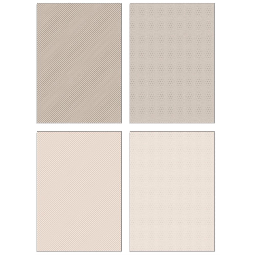 Pinstripes & Polka Dots: Winter 6x8.5 - 24 Double - Sided Sheets - Honey Bee Stamps