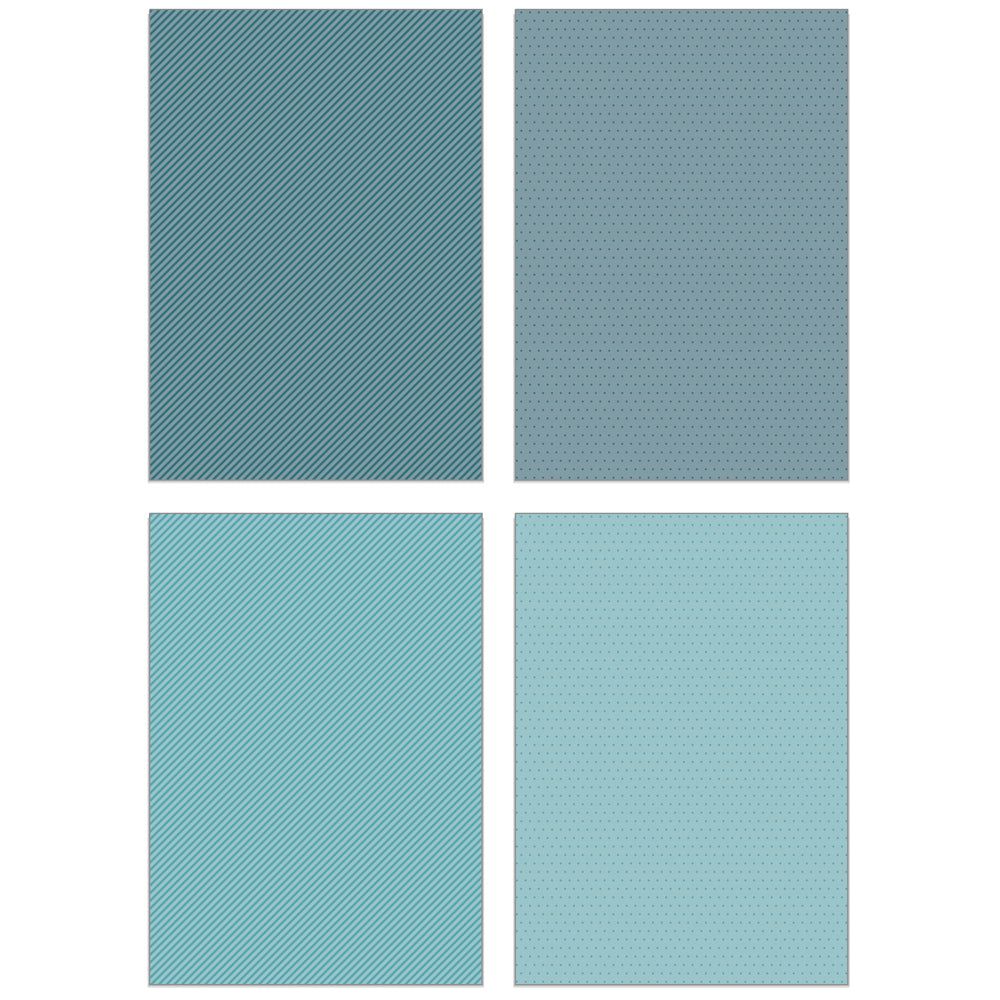 Pinstripes & Polka Dots: Winter 6x8.5 - 24 Double - Sided Sheets - Honey Bee Stamps