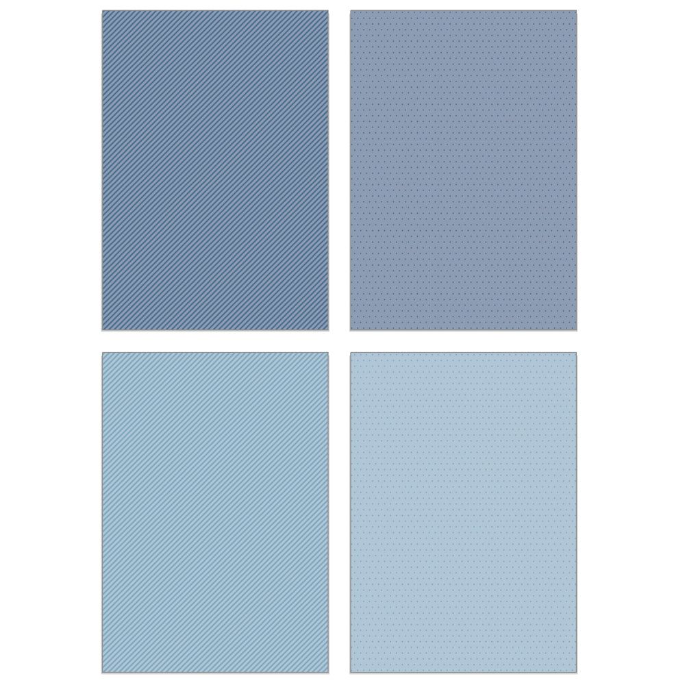 Pinstripes & Polka Dots: Winter 6x8.5 - 24 Double - Sided Sheets - Honey Bee Stamps