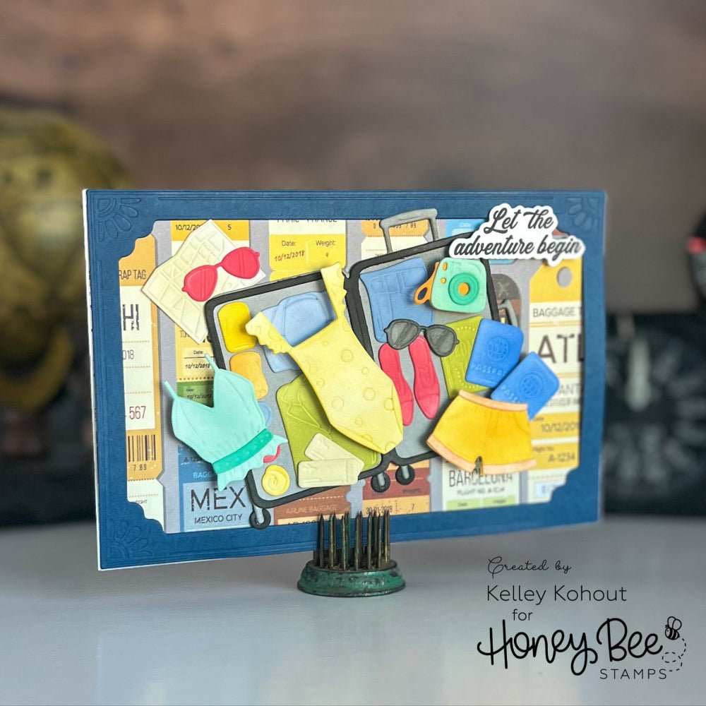 Plane Awesome - 6x6 Photopolymer Stamp Set - Honey Bee Stamps