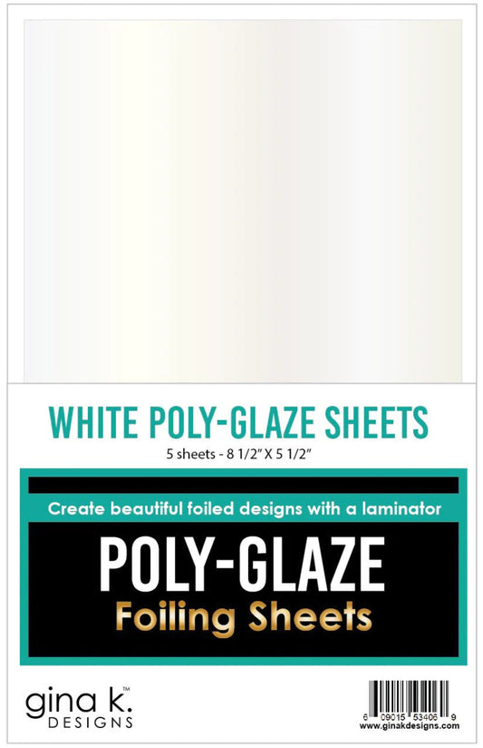 Poly - Glaze Foiling Sheets - White - Honey Bee Stamps