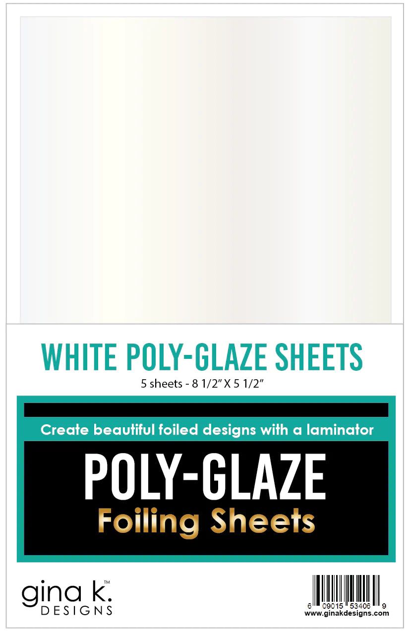 Poly-Glaze Foiling Sheets - White - Honey Bee Stamps