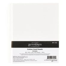 Porcelain BetterPress A2 Cotton Card Panels - 25 Pack - Honey Bee Stamps