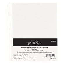 Porcelain Double Weight BetterPress A2 Cotton Card Panels - 25 Pack - Honey Bee Stamps