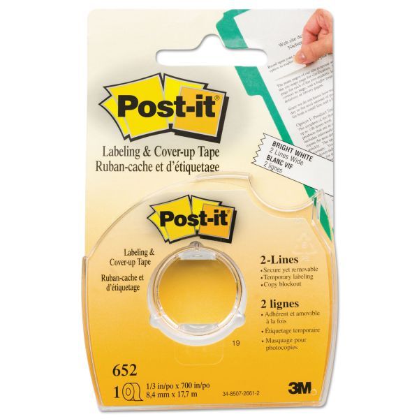Post-It Labeling & Cover-up Tape 1/3" X 700" - Honey Bee Stamps