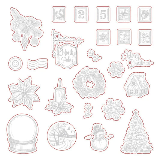 Postmarked: Holiday - Honey Cuts - Coordinating Dies - Honey Bee Stamps